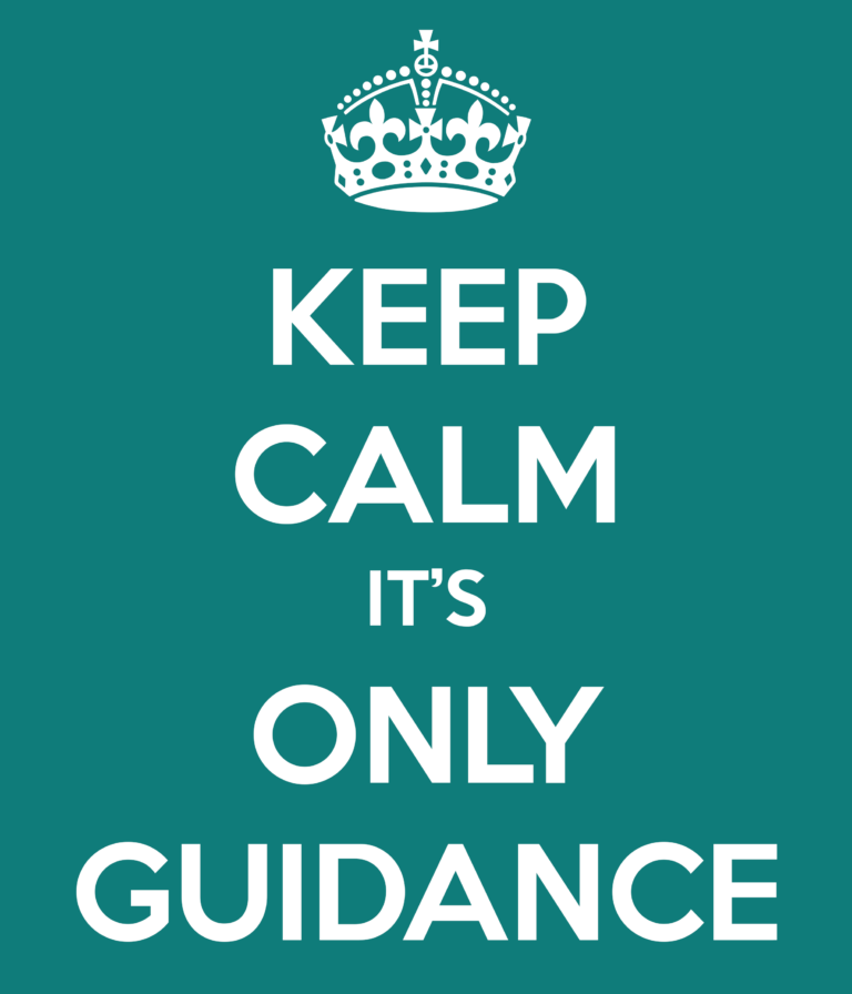Keep Calm Its Only Guidance
