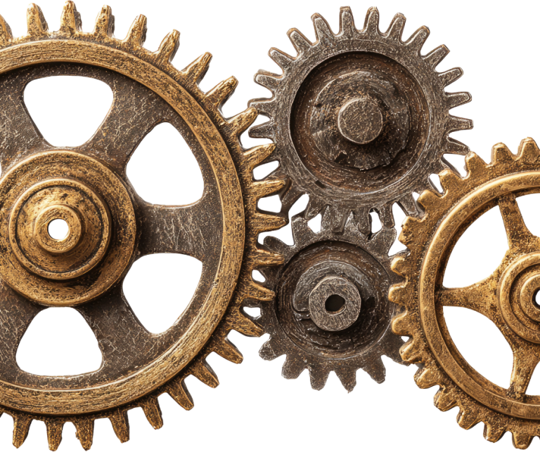 An image of cogs moving