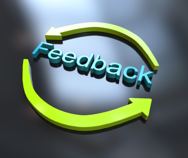 An graphic to demonstrate a feedback loop